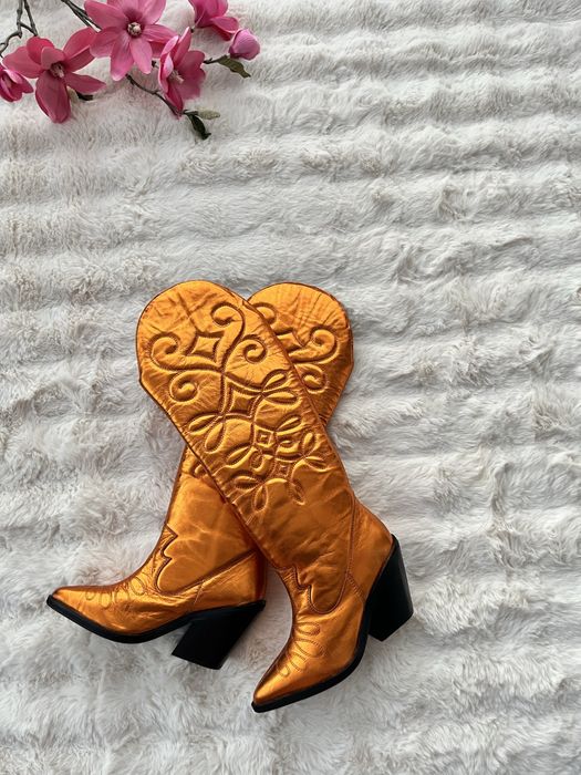 Cizme statement aurii marimea 37