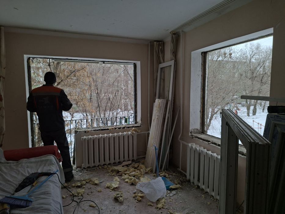 Замена стеклопакет