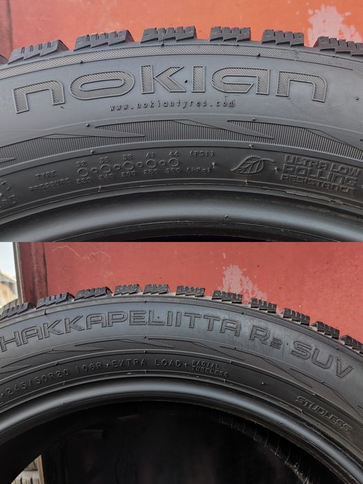 4бр. зимни гуми 245/50/20 Nokian Hakapelitta , SUV
dot23
8mm
Много доб