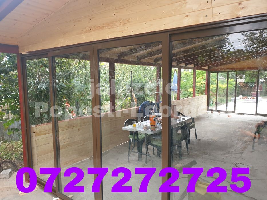 Închideri terase balcoane foisoare cu sticlă duplex sau securizată