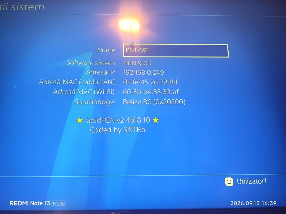 PlayStation 4  modat 9.03