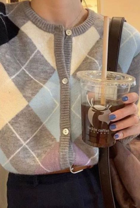 НОВЫЙ  Кардиган в ромбик