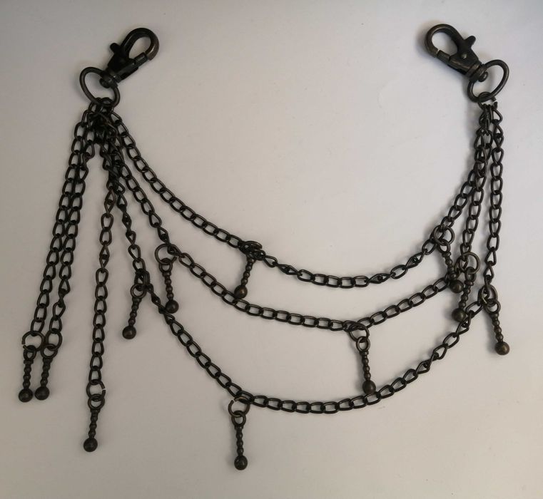 Curea lant din metal pentru blugi si genti