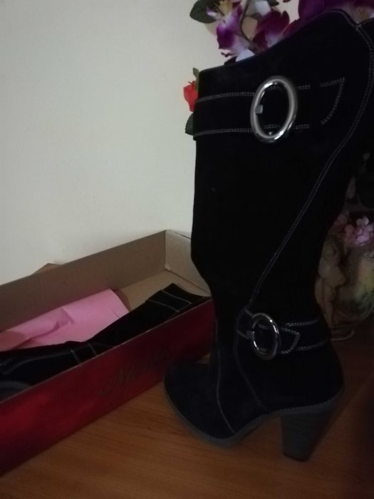 Cizma piele intoarsa eleganta noua, ocazie