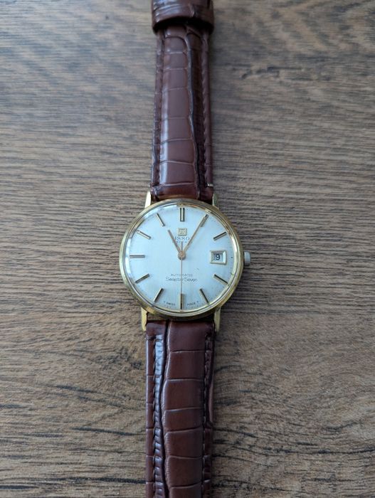 Tissot 36mm placat cu aur automatic