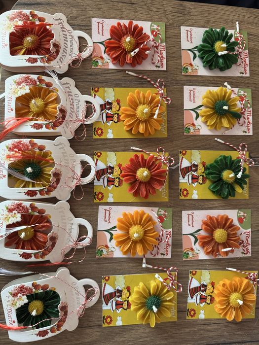 Martisoare parfumate din ceara de albine