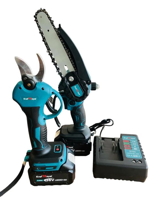 Чисто нова 2вl Акумулаторна Безчеткова Лозарска Ножица и Резачка 36V