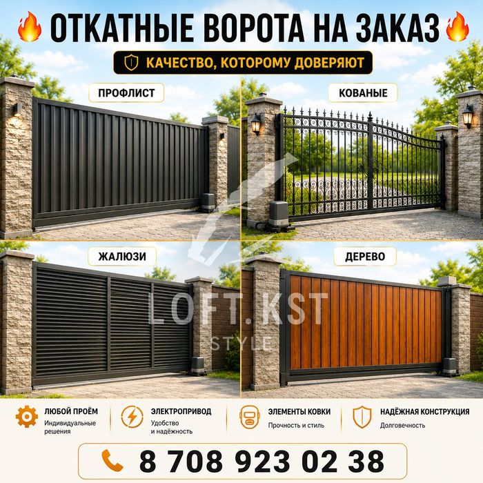 Ворота откатные.