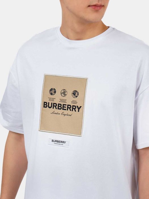 Мужская футболка унисекс оверсайз с коротким рукавом и принтом