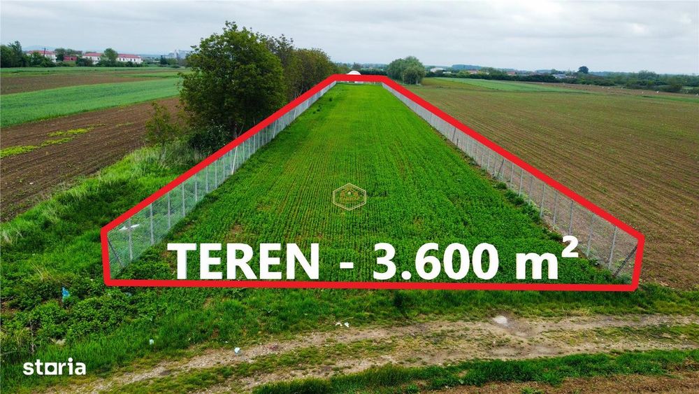 Teren 3.600 m² in Odoreu | 7 km de Satu Mare | 160 m de Principala