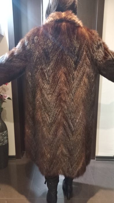 Палто естествен косъм норка