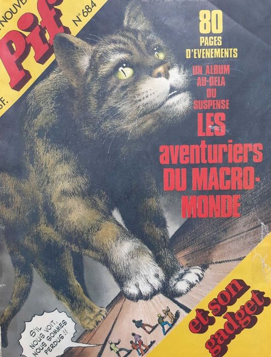 ЛОТ Стари Френски Комикси Pif Gadjet 12 Броя