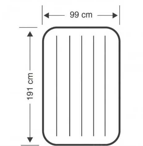 Надувной матрас-191x99x25 см. С ПОДУШКОЙ, НАСОСОМ ДОСТАВКА БЕСПЛАТНО