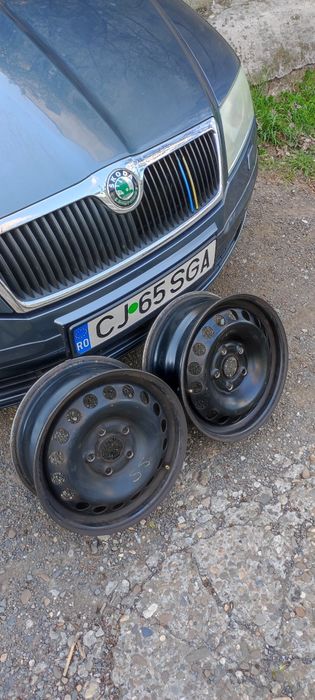 2  jante  echipate complet cu cauciucuri vara  f.bune 195/65/15