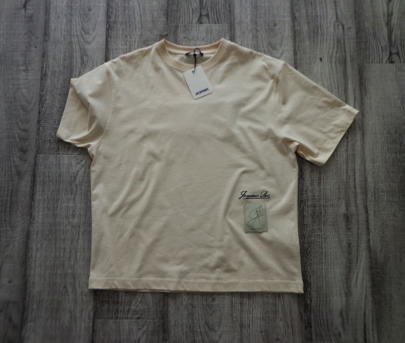 Мъжка тениска T-shirt Montaigne patch beige Jacquemus