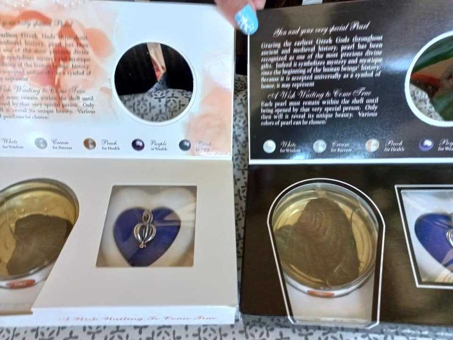 Колие с истинска перла в мида,Перла на любовта в мида