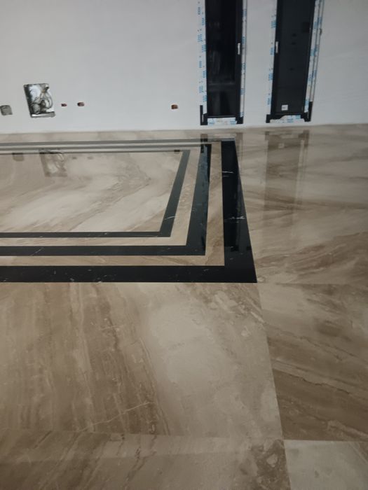 Șlefuit lustruit marmură mozaic, granit