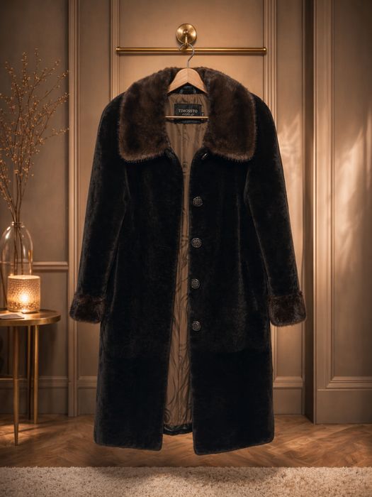 Мутоновая шуба женская, отличное состояние