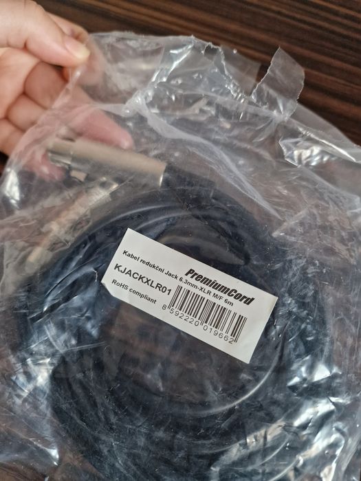 PremiumCord Jack 6.3mm-XLR M/F 6 m Cablu de microfon