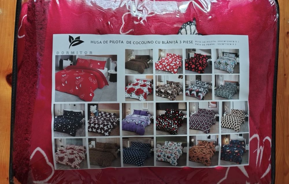 Husa pilota Cocolino cu Blanita - set 3 piese