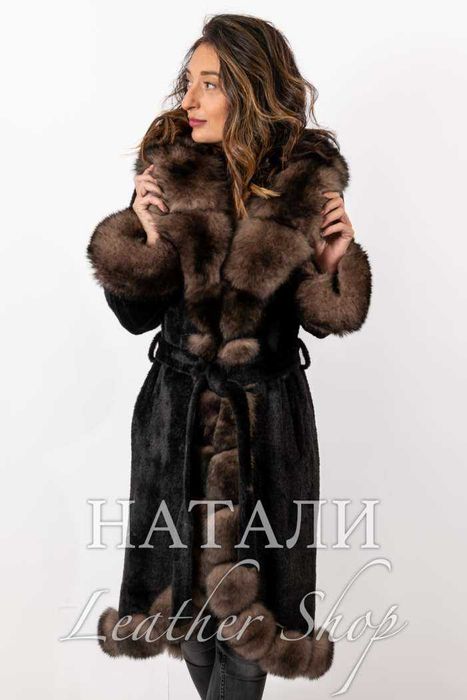 Дамски ексклузивен кожух от Алпака Милица