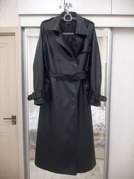 Тренч Hestovr viio из эко-кожи