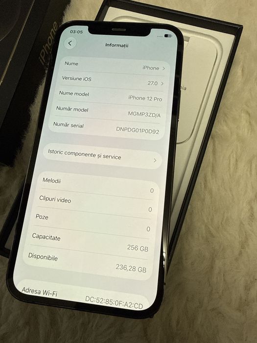 Iphone 12 pro 256Gb Impecabil 100% Baterie