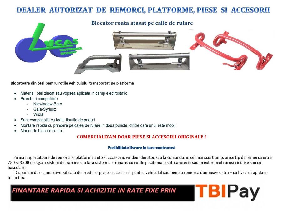 Blocator Roata Atasat Pe Caile De Rulare