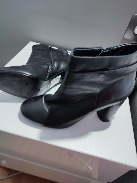 Боти на висок ток #Естествена кожа