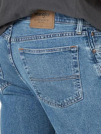 BLUGI Jean Wrangler Authentics man,talie regulată, 38/30,albastru,noi