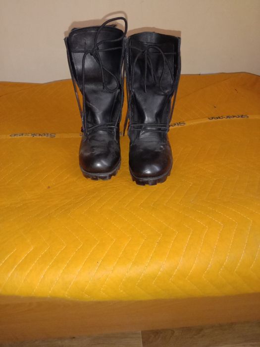 Берцы зимние кожаные