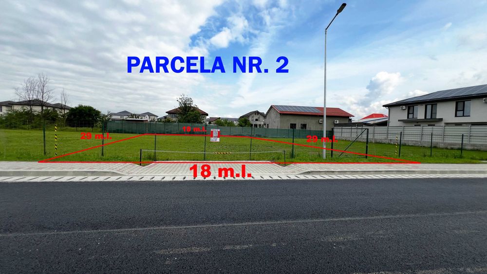 Teren Safirului Bragadiru 2 Parcele de 524 mp