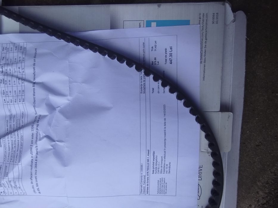 Curea bicicleta Gates 120 T