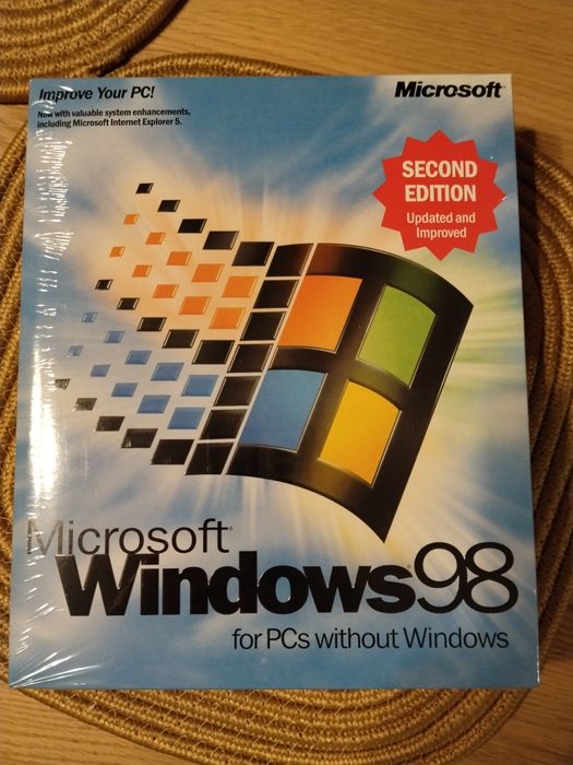 Windows 98 нов, неразопакован