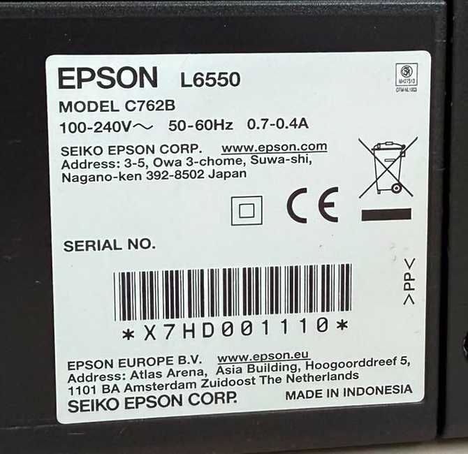 Imprimanta Multifunctionala Color Epson L6550