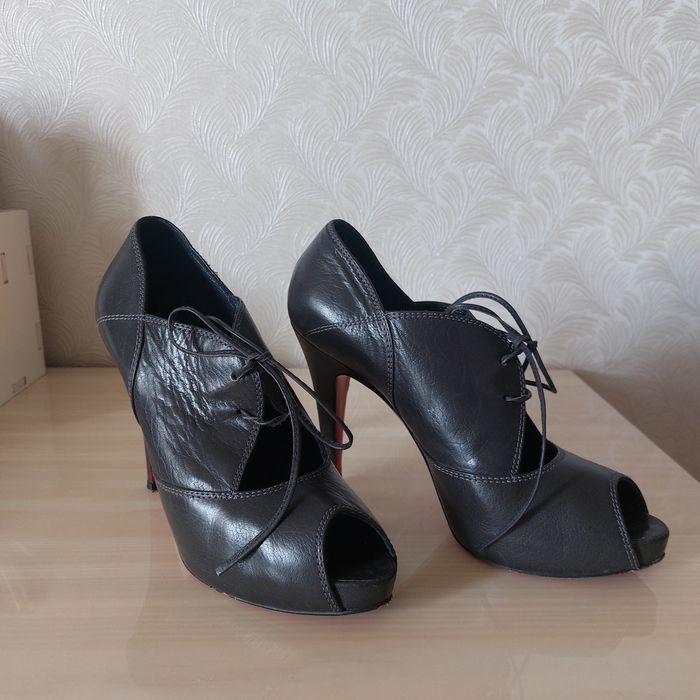 Ботильоны кожанные