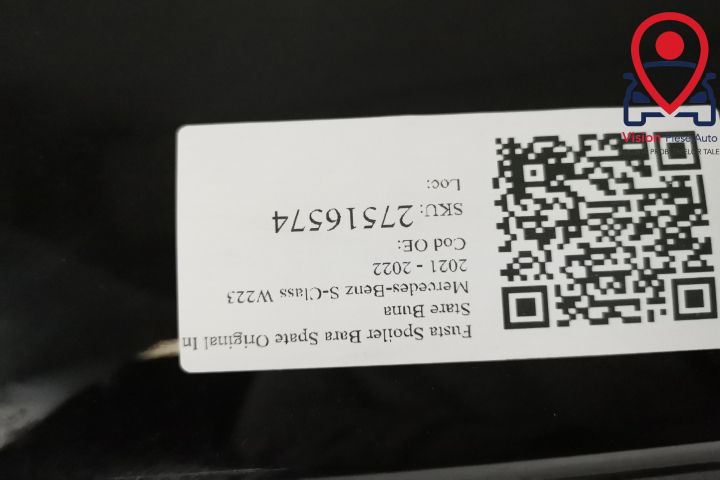 Оригинален заден спойлер/елек за броня Мерцедес-Бенц / Mercedes-Benz S