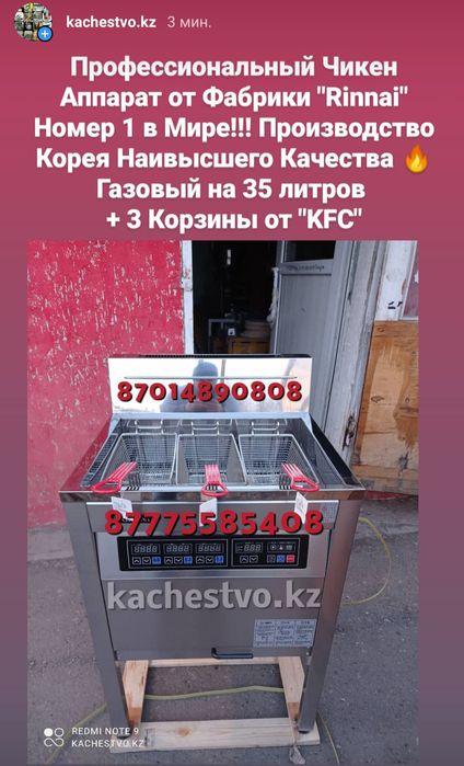 Новый Чикен Аппарат Grand от Фабрики Rinnai Риннай в Упаковке Гранд