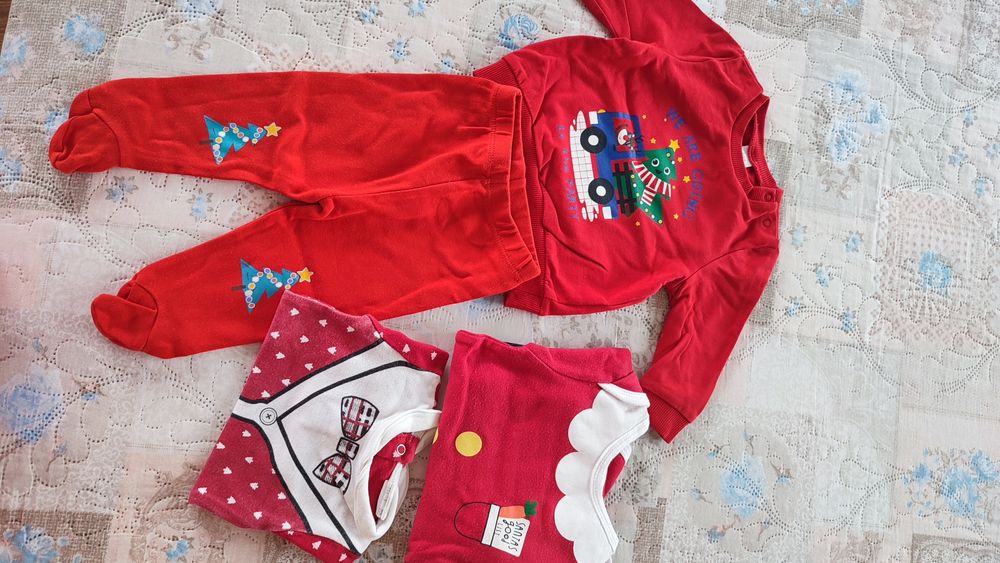 Бебешки Коледни дрешки + аксесоари