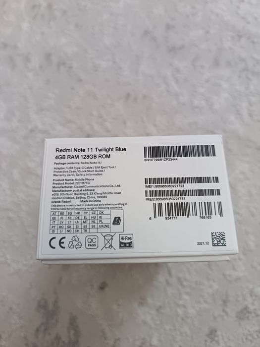 Xiaomi Redmi Note 11, 4/128