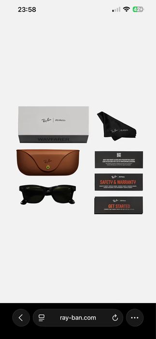 ray ban meta matte blach hamelion
