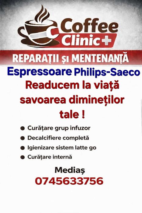 Reparații Și Mentenanță Espressoare Philips-Saeco