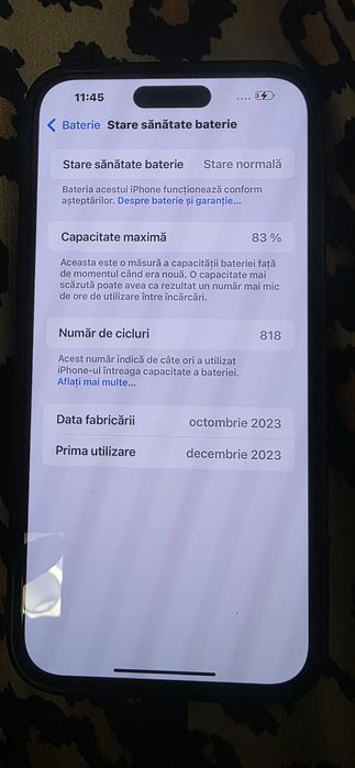 Iphone 15 pro max stare fb , fara defecte liber in orice retea