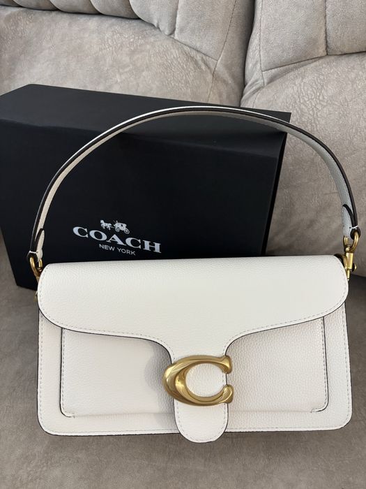Чанта COACH бял цвят