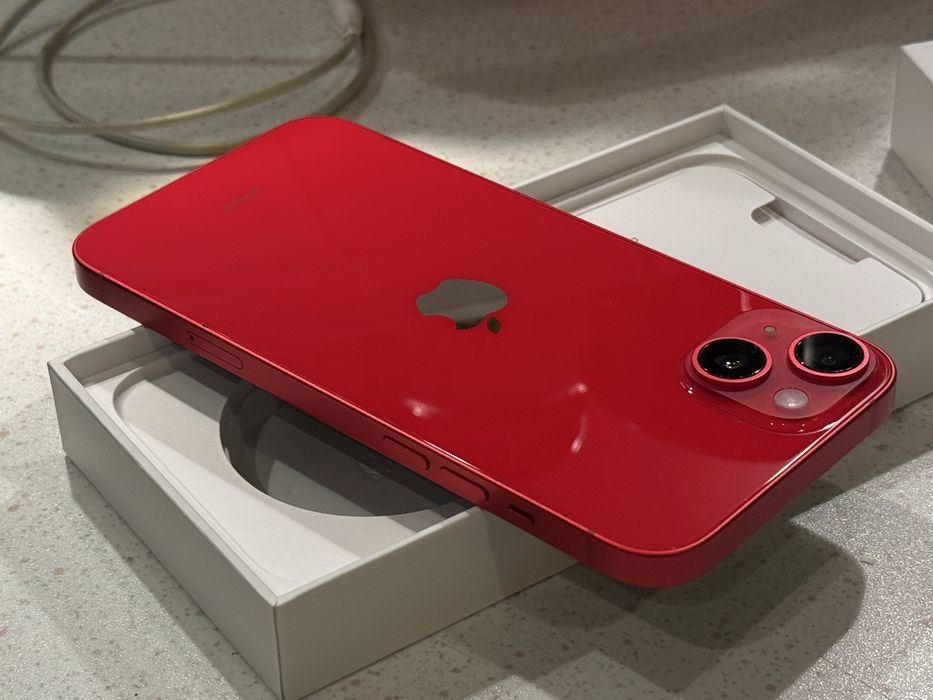 iPhone 14 Plus 128GB Red – Като НОВ, 100% Батерия.