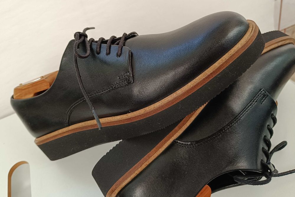 Pantofi derby 38.5 39 Clarks NOI piele naturala moale