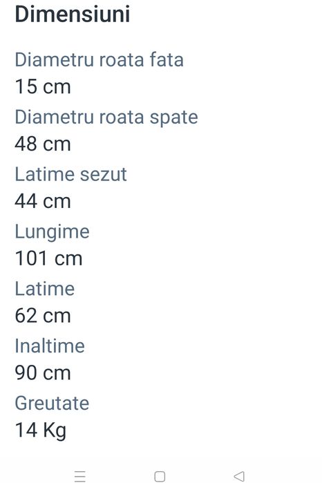 Vând scaun rulant nou.
