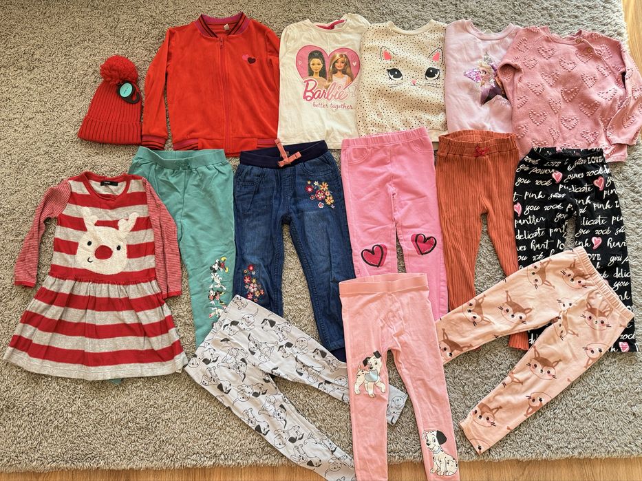 2 Лота от детски дрехи за есен-зима за момиче 98-104 см