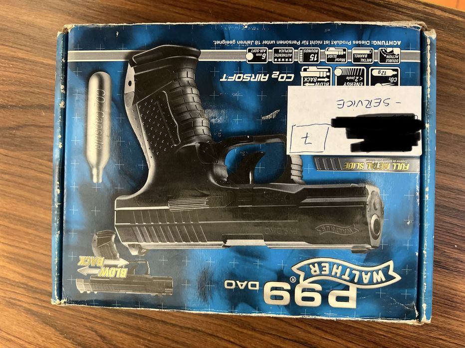 Pistol airsoft CO2 Walther P99 DAO