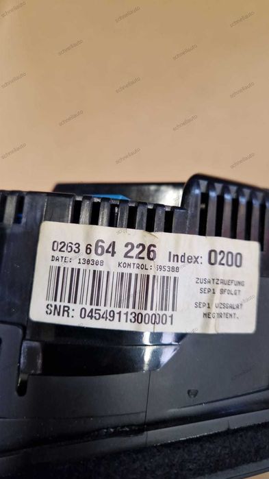 Ceas bord Audi A4 B7 cod 0263 664 226 / 8E0 920 932